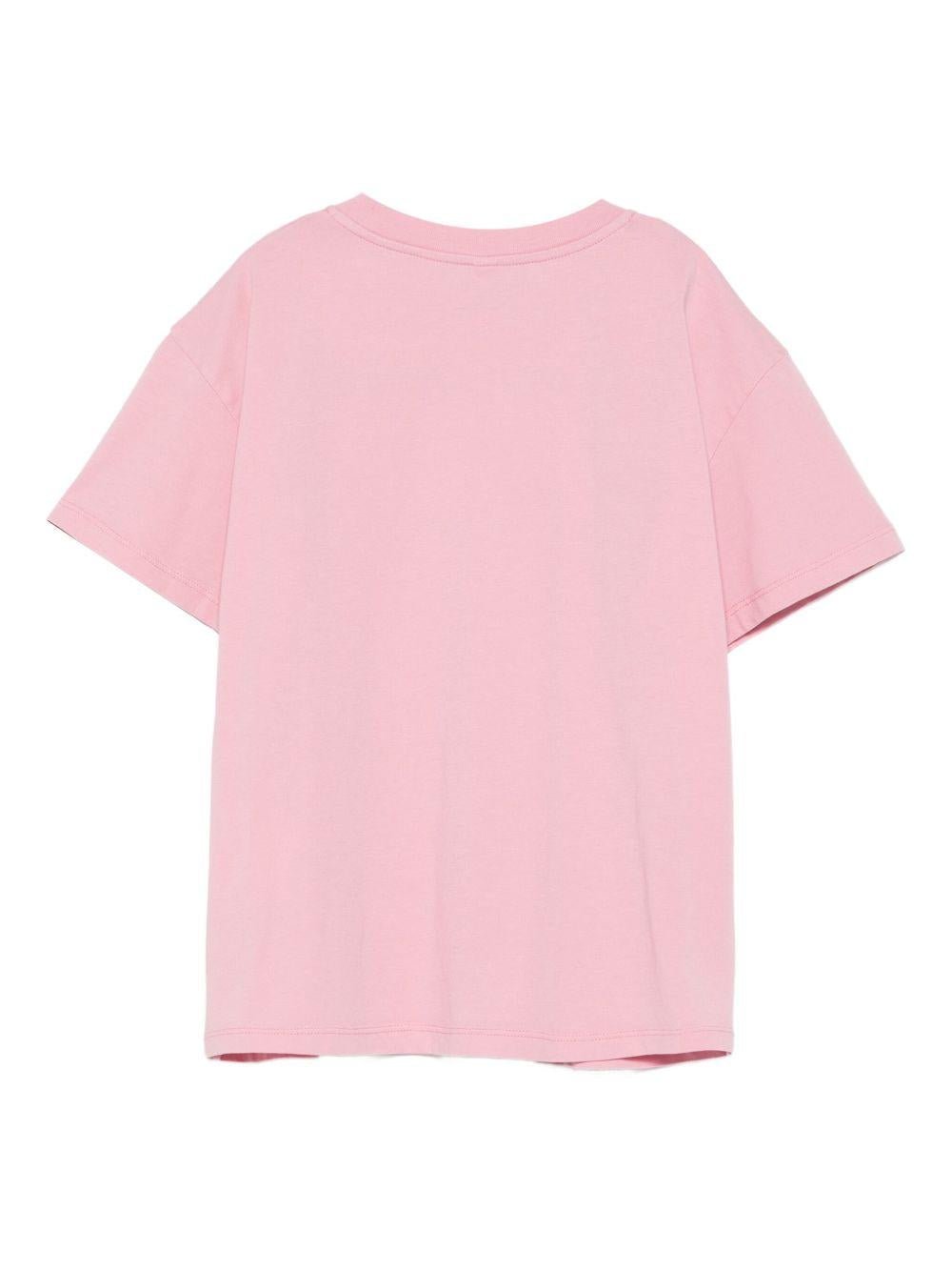 T-shirt per bambina Stella McCartney rosa con stampa logo - Rubino Kids