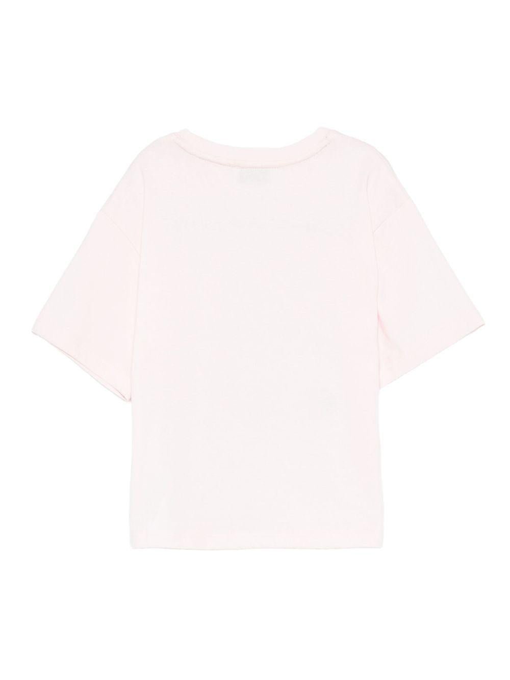 T-shirt per bambina The Marc Jacobs Kids rosa con stampa grafica - Rubino Kids