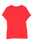 T-shirt per bambini Moschino Kids rossa con logo - Rubino Kids