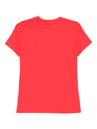T-shirt per bambini Moschino Kids rossa con stampa Teddy - Rubino Kids