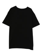 T-shirt per bambini Stella McCartney Kids nera con stampa sul davanti - Rubino Kids