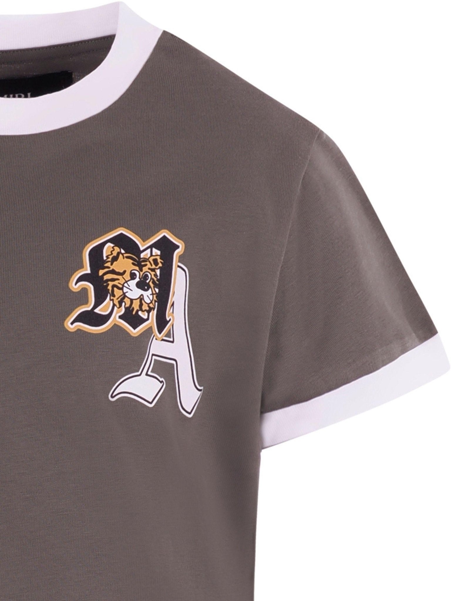 T-shirt per bambino Amiri Kids verde con logo sul davanti - Rubino Kids