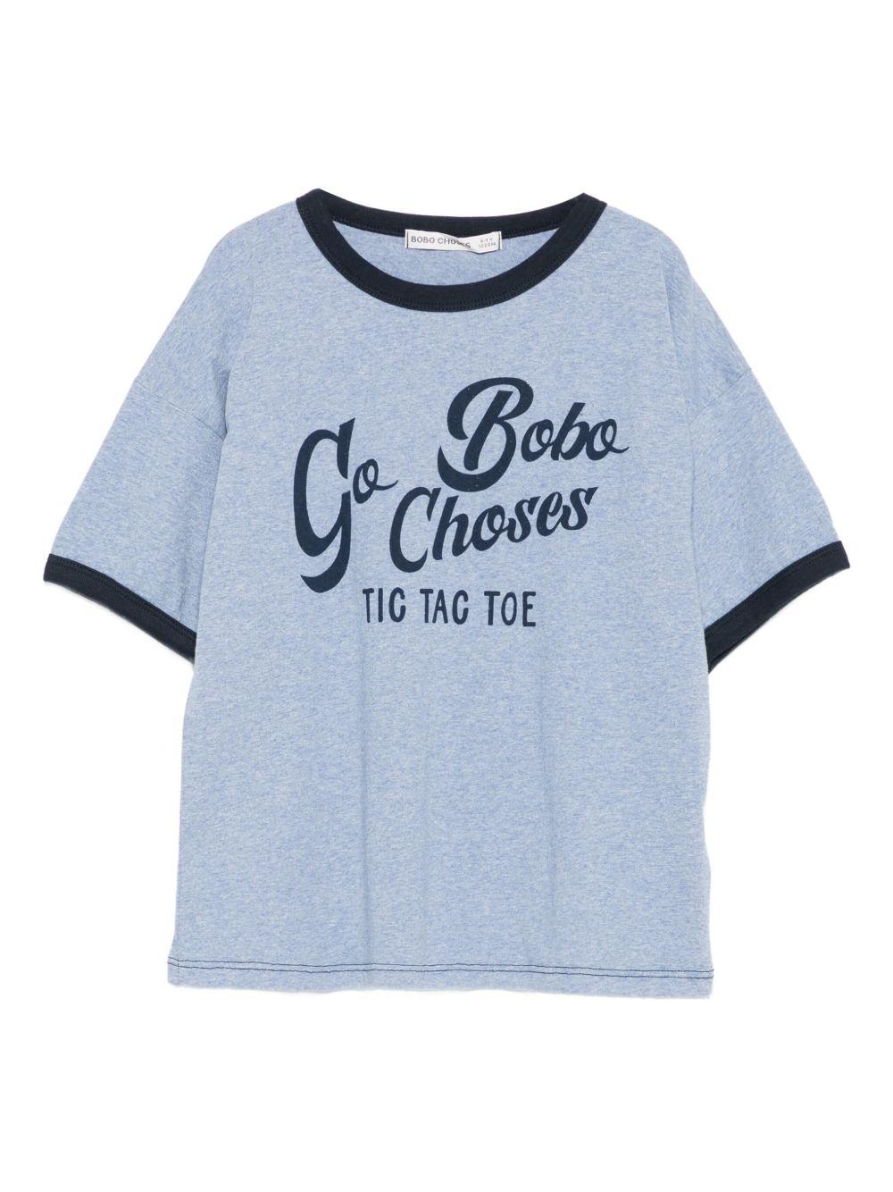 T-shirt per bambino Bobo Choses azzurro con stampa grafica - Rubino Kids