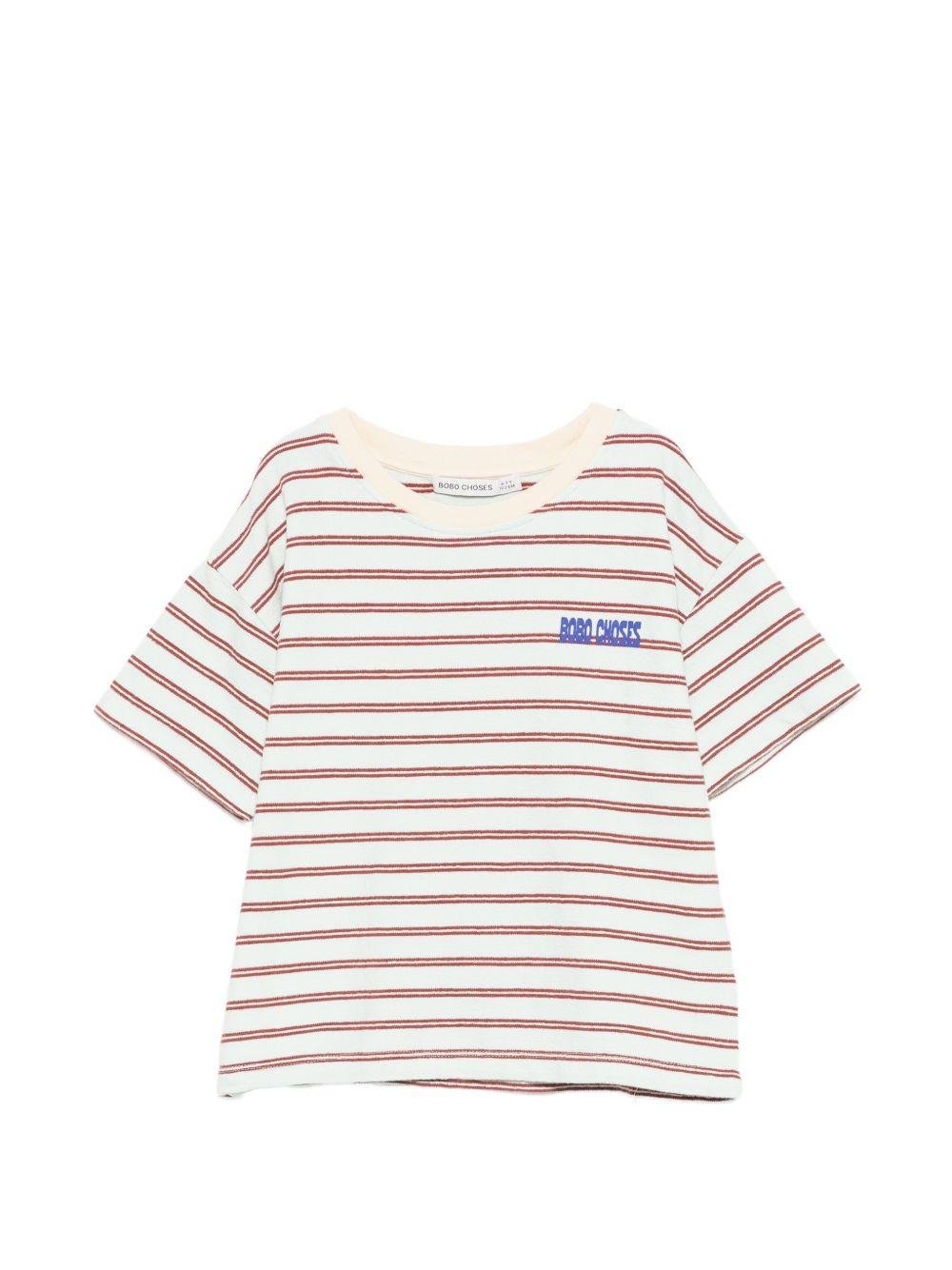 T-shirt per bambino Bobo Choses multicolore con design a righe - Rubino Kids