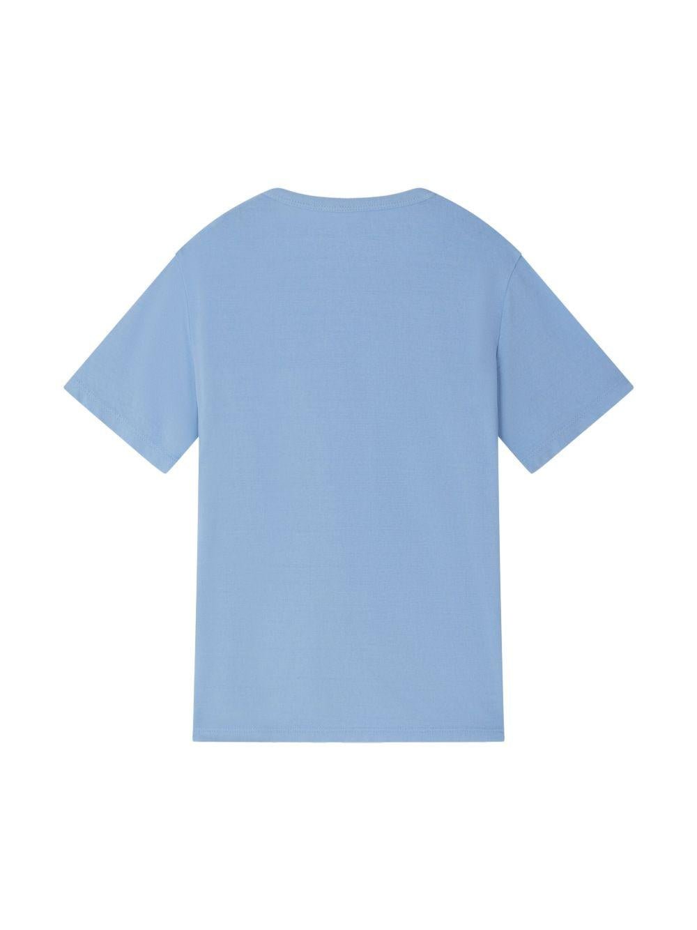 T-shirt per bambino Bonpoint Elrador azzurro con tasca applicata - Rubino Kids