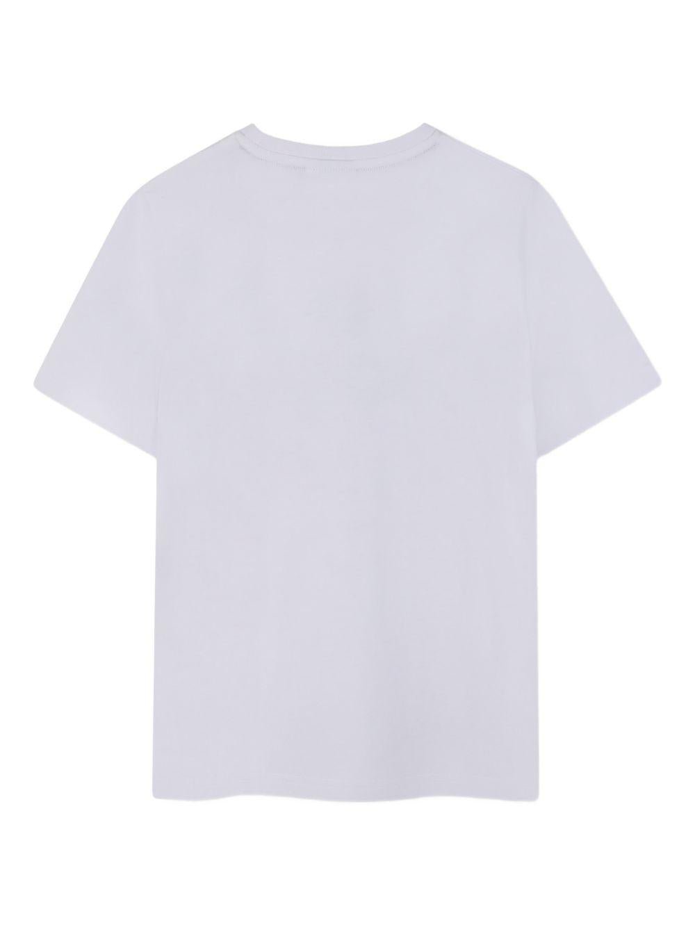 T-shirt per bambino Boss Kids bianca con stampa grafica - Rubino Kids