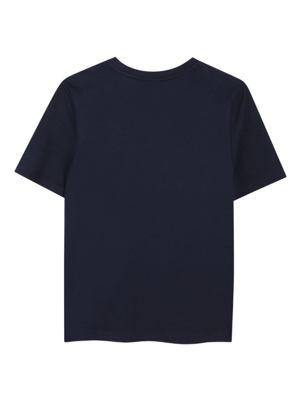 T-shirt per bambino Boss Kids blu con stampa grafica - Rubino Kids