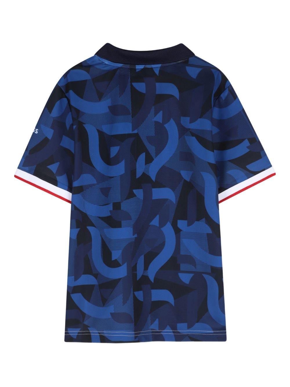T-shirt per bambino Boss Kids multicolore con design color - block - Rubino Kids