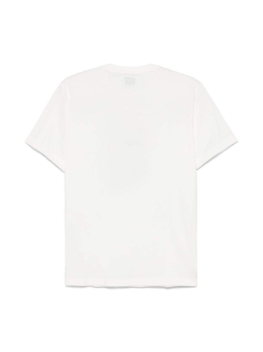 T-shirt per bambino C.P. Company Kids bianco con logo - Rubino Kids