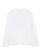 T-shirt per bambino DKNY Kids bianca con logo - Rubino Kids