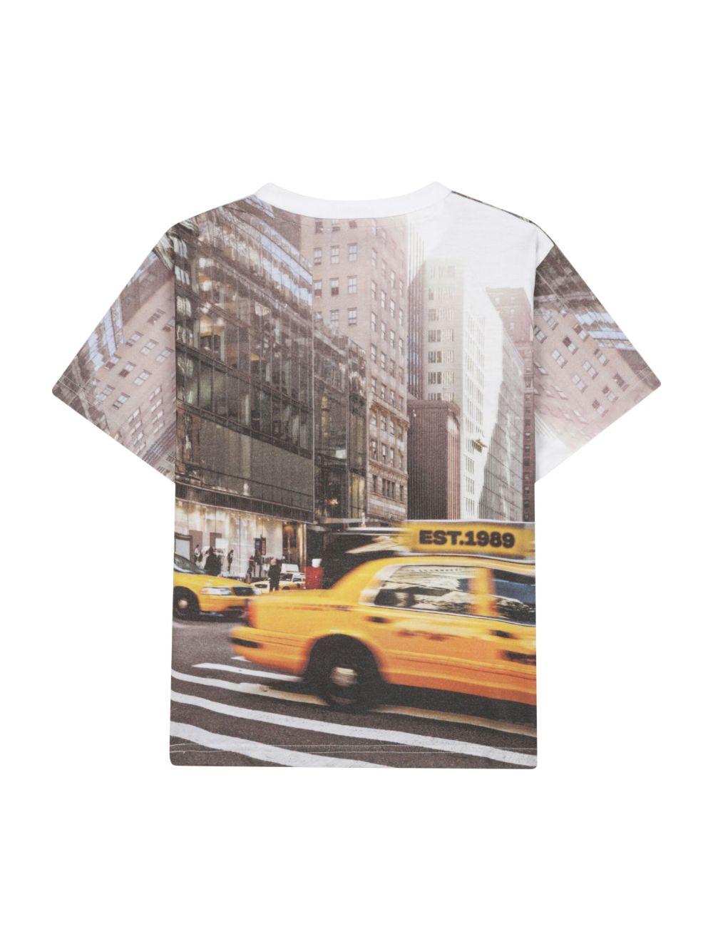 T-shirt per bambino Dkny multicolore con stampa - Rubino Kids