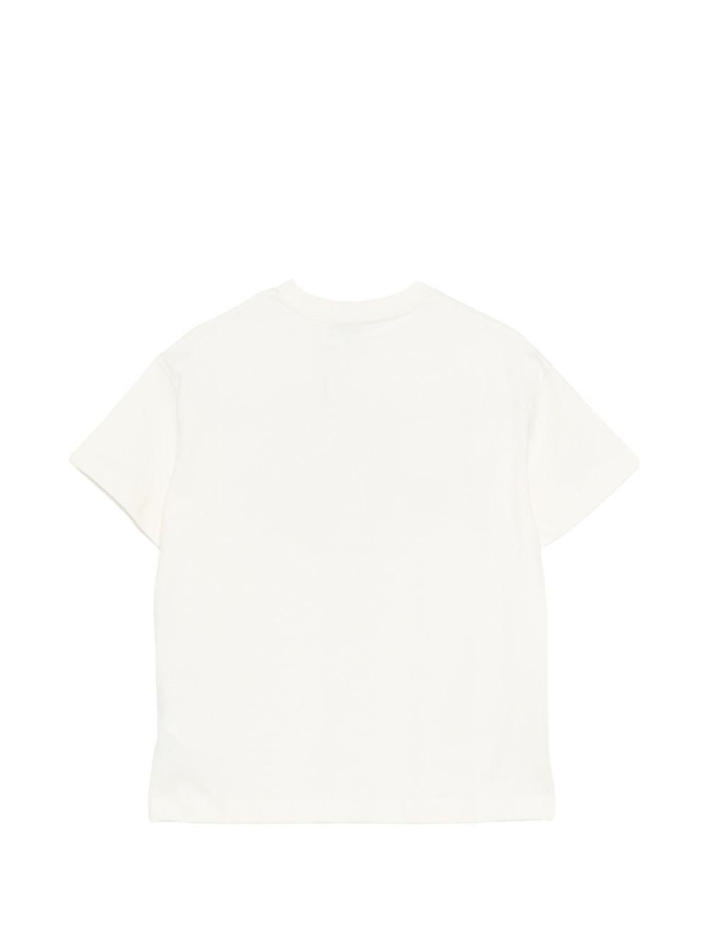 T-shirt per bambino Etro Kids bianca con dettaglio logo sul davanti - Rubino Kids