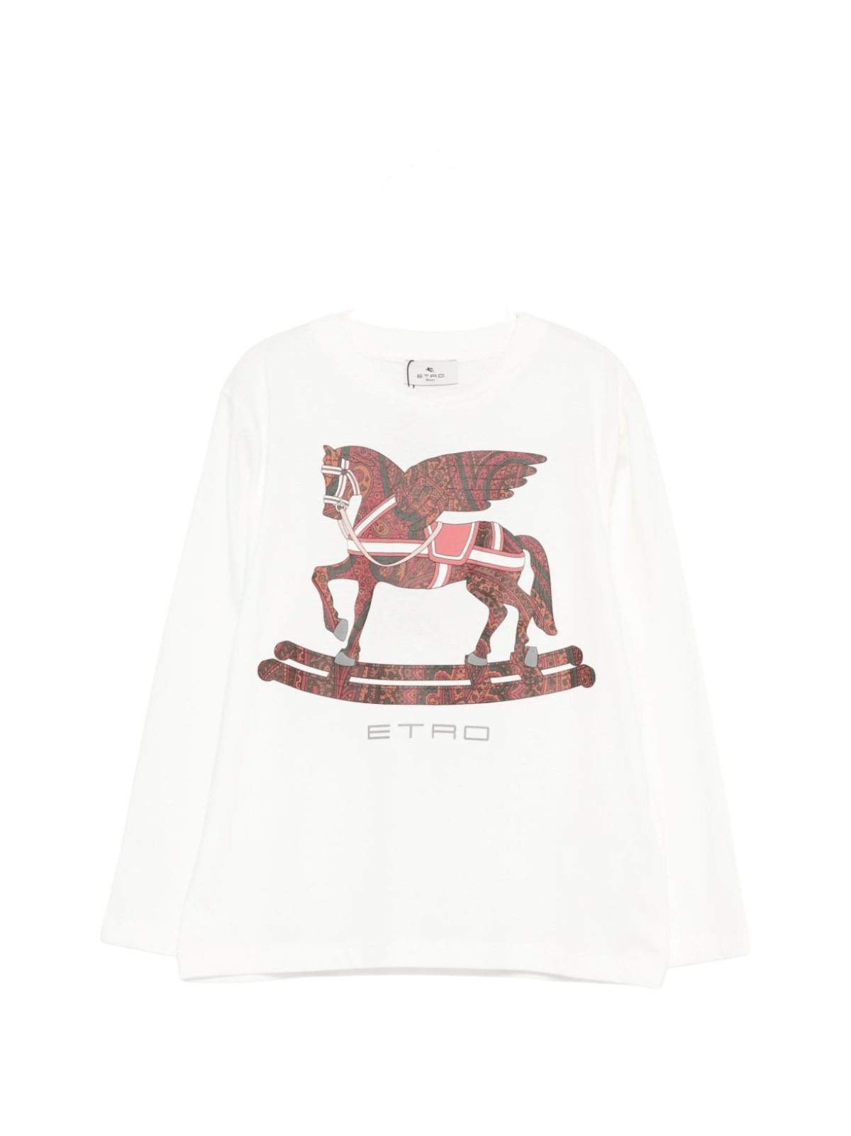 T-shirt per bambino ETRO KIDS bianca con motivo Pegaso - Rubino Kids