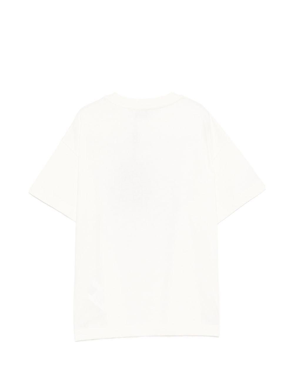 T-shirt per bambino Etro Kids bianca con stampa polpo - Rubino Kids