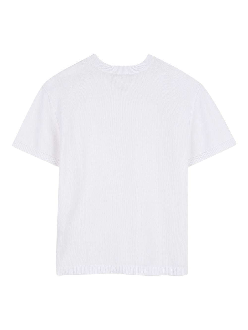 T-shirt per bambino Givenchy Kids bianca con taschino sul davanti - Rubino Kids