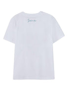T-shirt per bambino Givenchy Kids bianco con stampa grafica - Rubino Kids