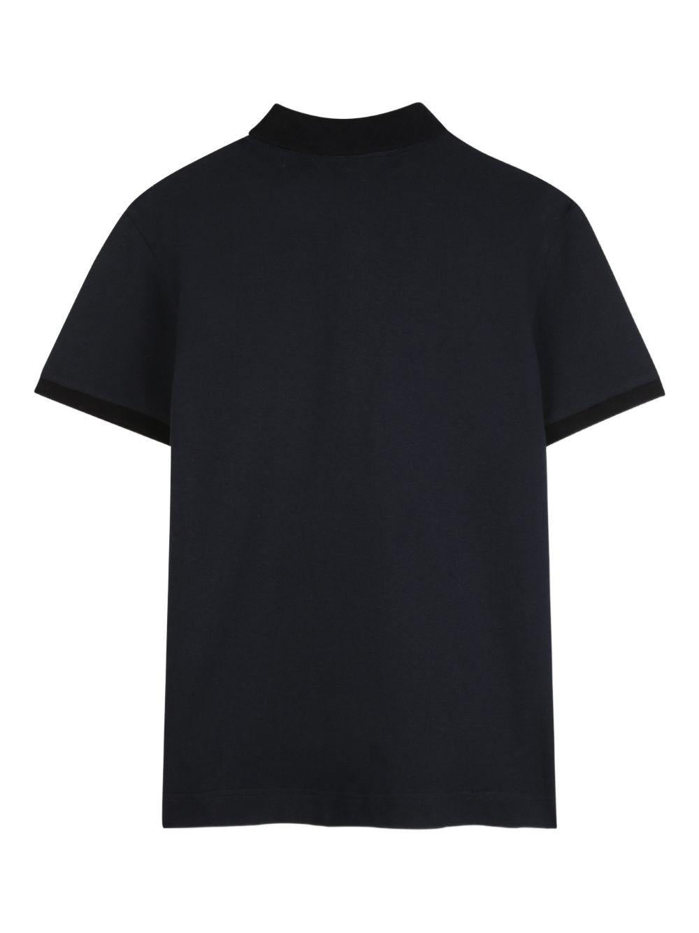 T-shirt per bambino Givenchy Kids nera con colletto stile polo - Rubino Kids