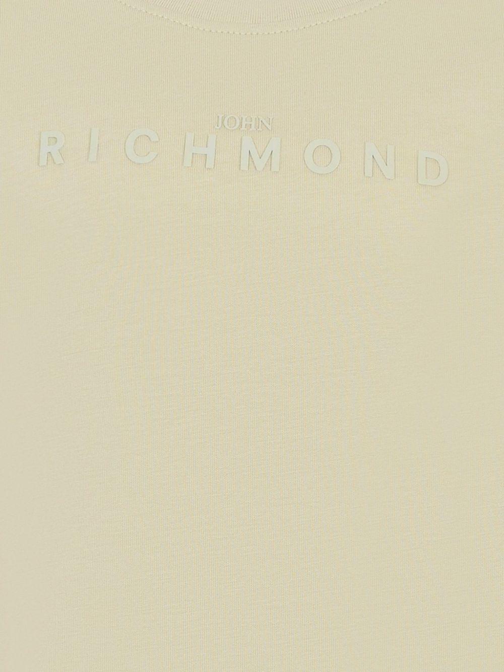 T-shirt per bambino John Richmond Junior beige con girocollo - Rubino Kids