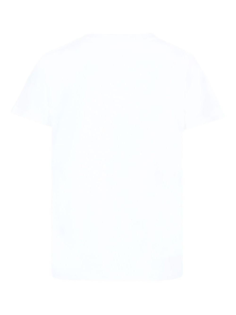 T-shirt per bambino John Richmond Junior bianco con stampa logo - Rubino Kids