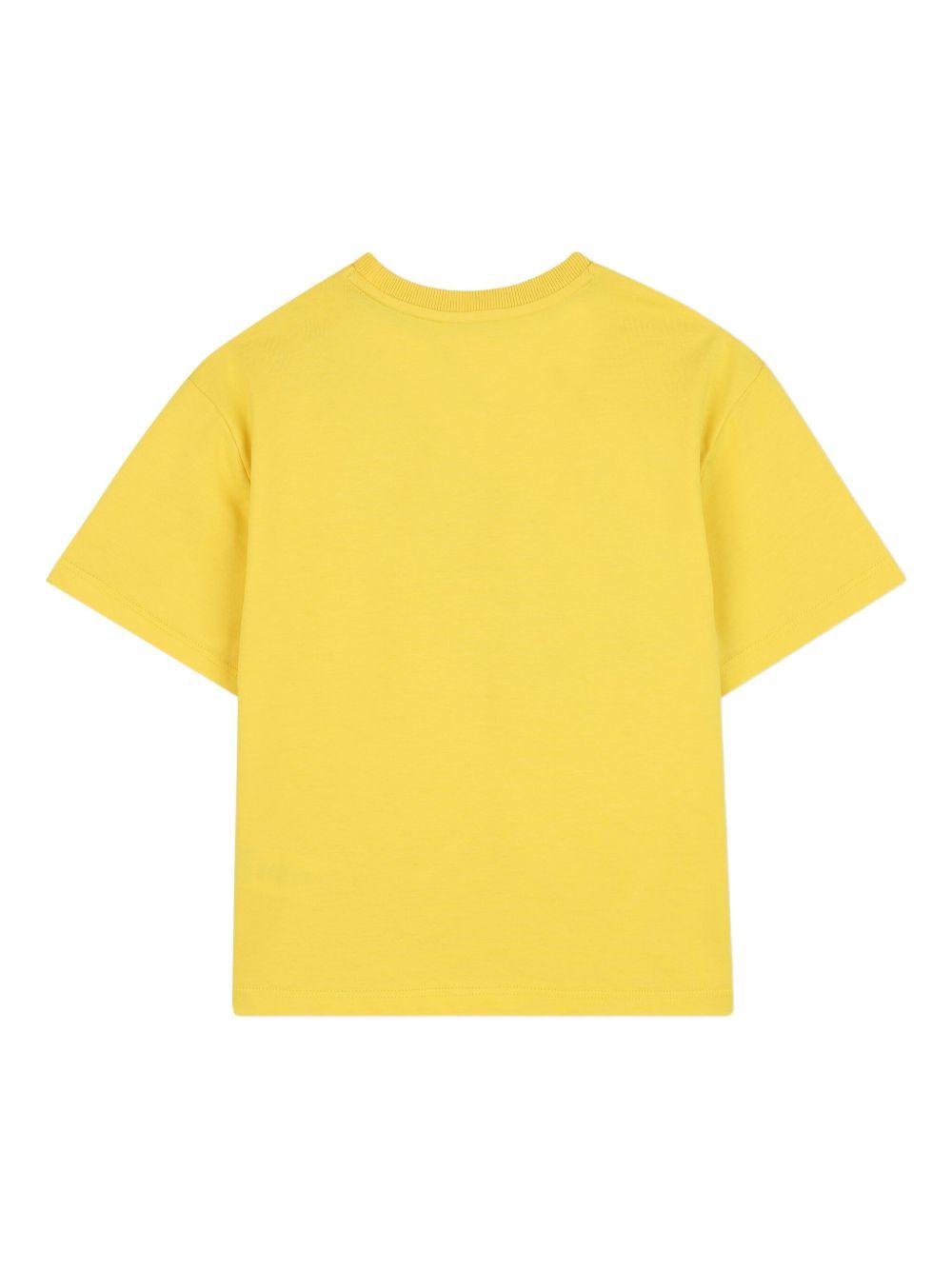 T-shirt per bambino Marc Jacobs Kids gialla con stampa grafica sul davanti - Rubino Kids