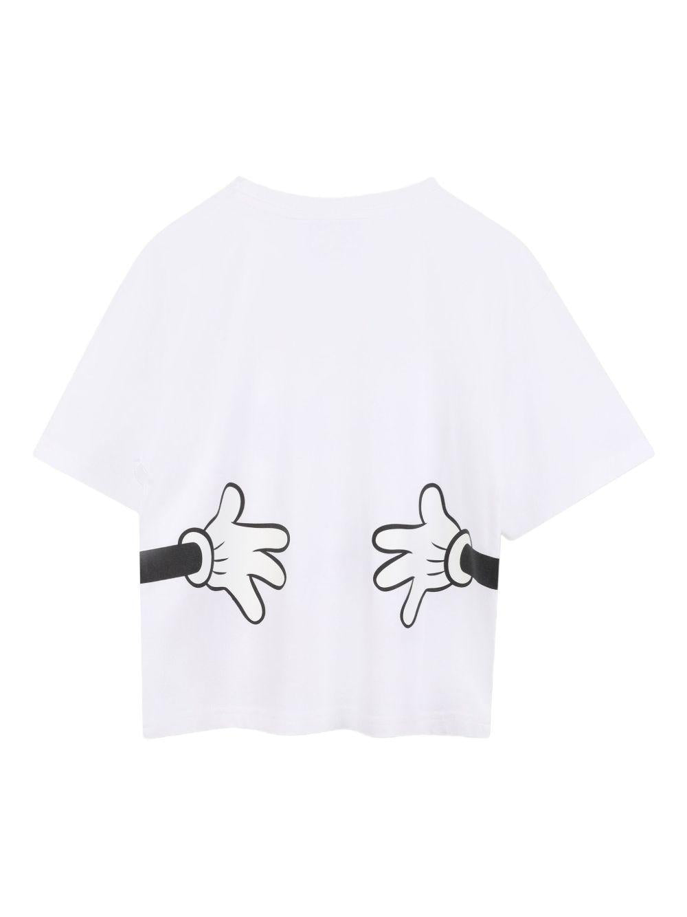 T-shirt per bambino Marc Jacobs Kids x Disney Mickey Mouse bianca con stampa grafica - Rubino Kids