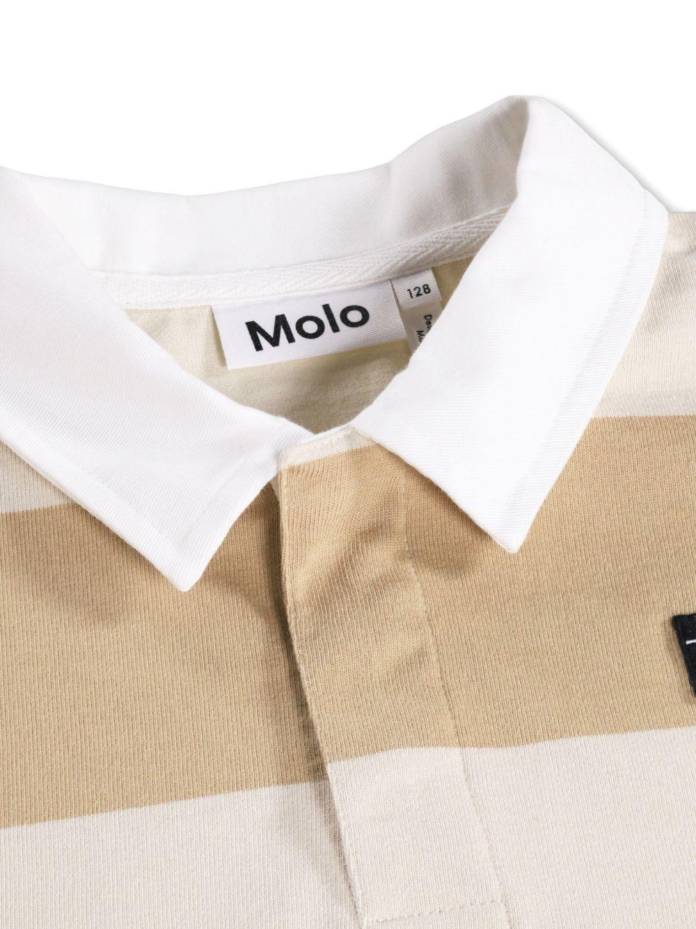 T-shirt per bambino Molo beige con colletto - Rubino Kids