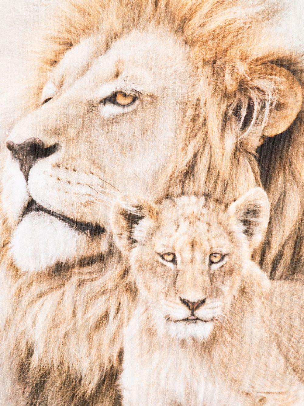 T-shirt per bambino Molo beige con stampa Leone - Rubino Kids