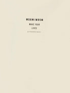 T-shirt per bambino MSGM Kids beige con stampa grafica - Rubino Kids