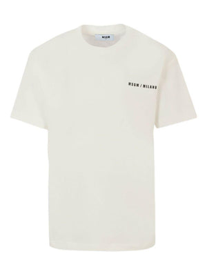 MSGM Kids white T-shirt with graphic print