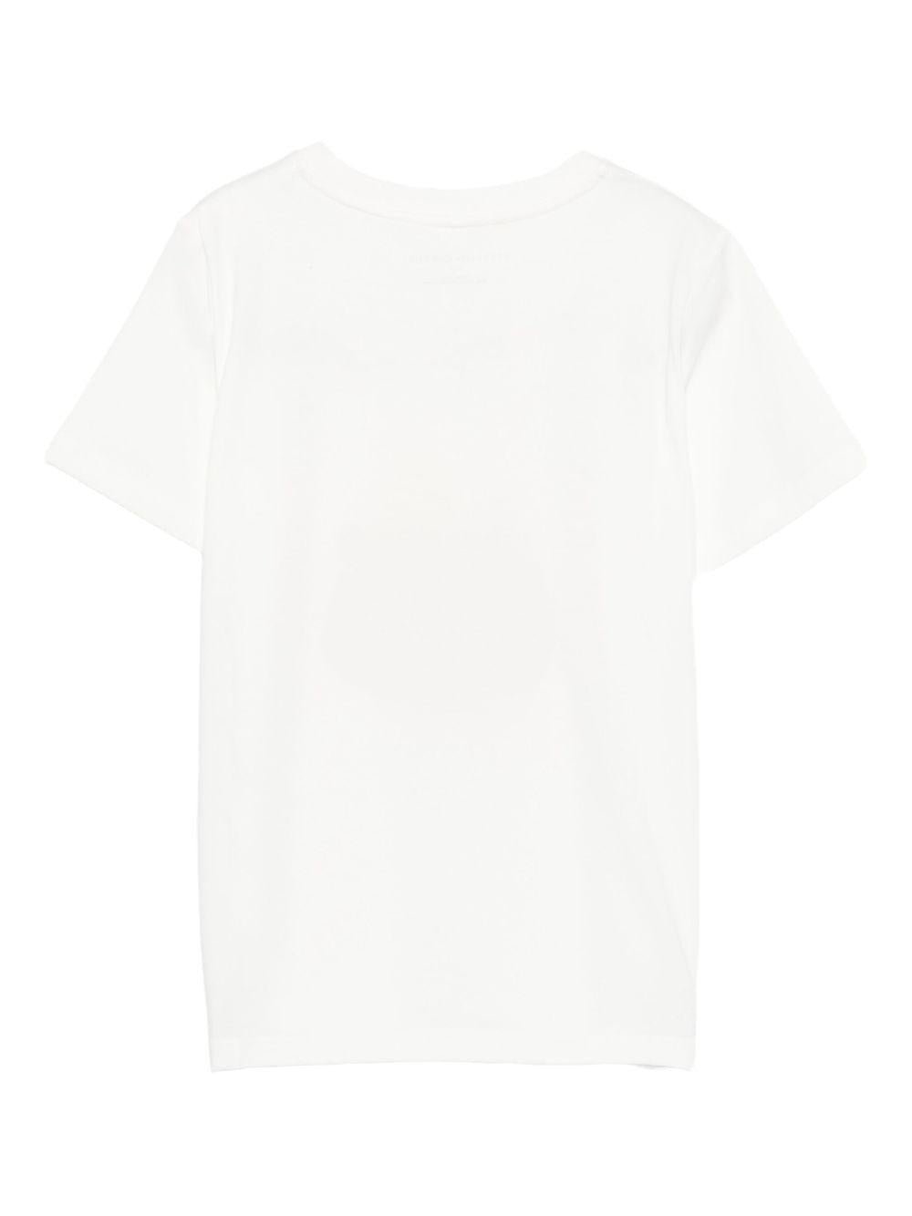 T-shirt per bambino Stella McCartney Kids bianco con stampa grafica - Rubino Kids