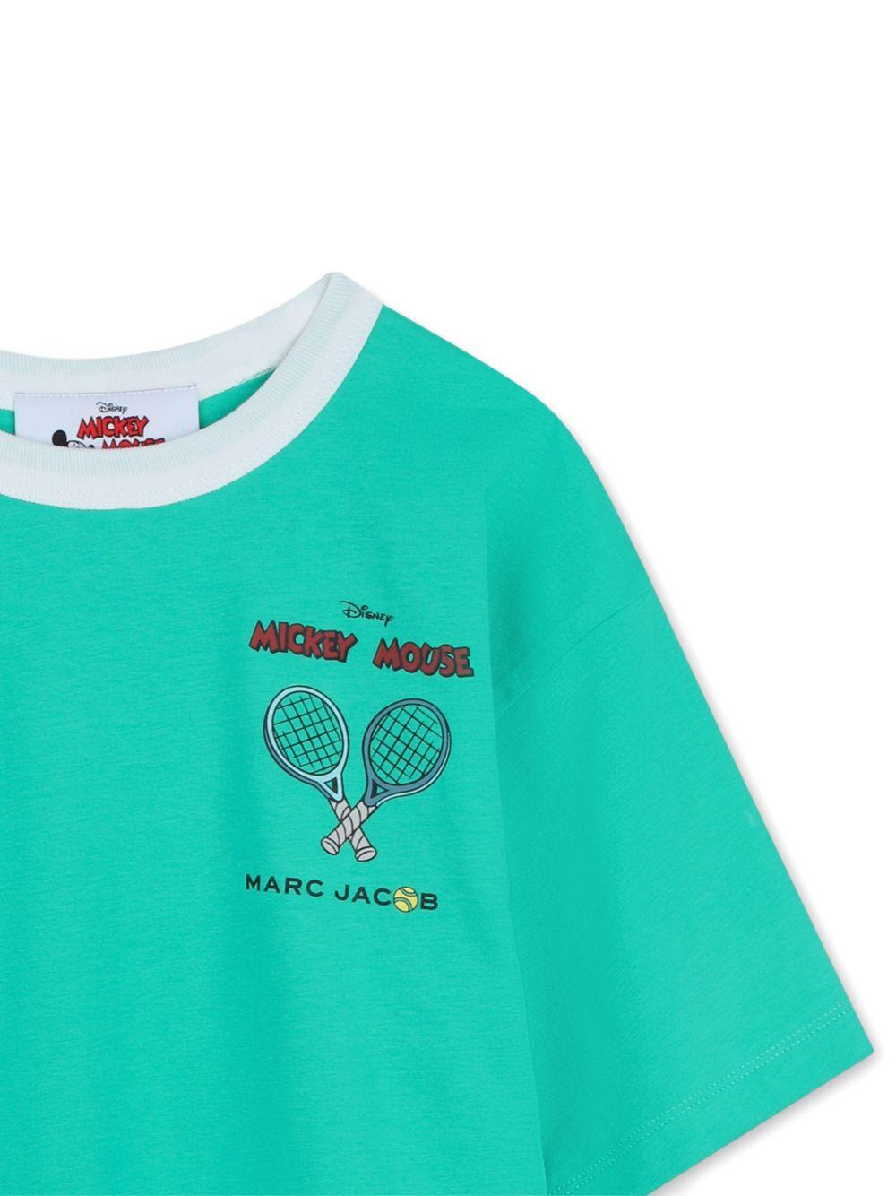 T-shirt per bambino The Marc jacobs Kids verde con dettaglio stampa - Rubino Kids