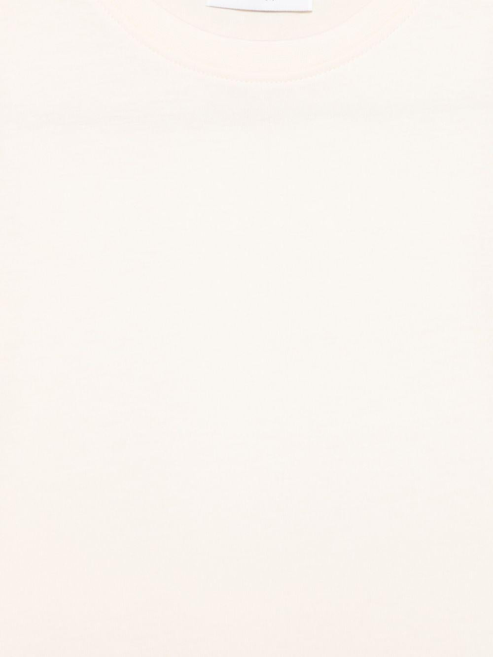 T-shirt per bambino TRUSSARDI JUNIOR beige con logo floccato - Rubino Kids