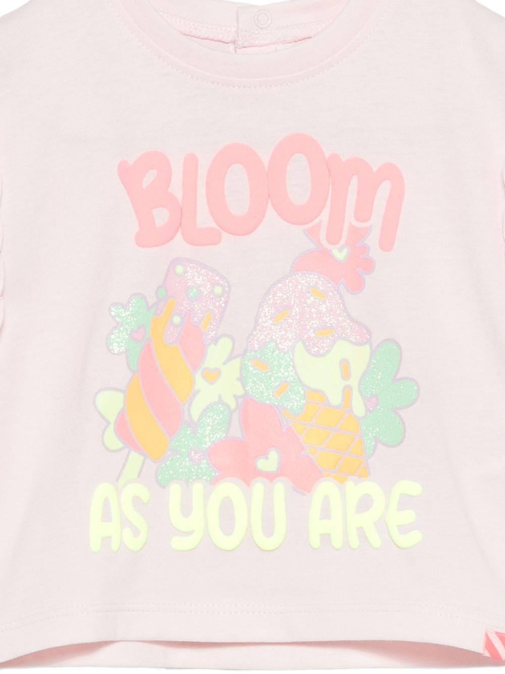 T-shirt per neonata Billieblush rosa con stampa grafica - Rubino Kids