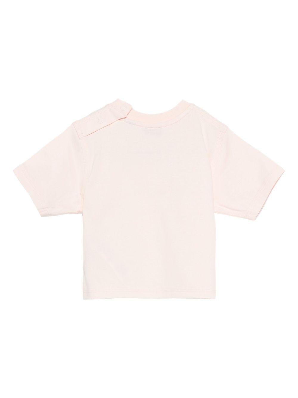 T-shirt per neonata Burberry Kids rosa con stampa con ombrelli - Rubino Kids