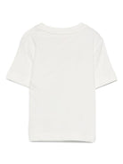 T-shirt per neonata Elisabetta Franchi La Mia Bambina bianco con logo ricamato - Rubino Kids