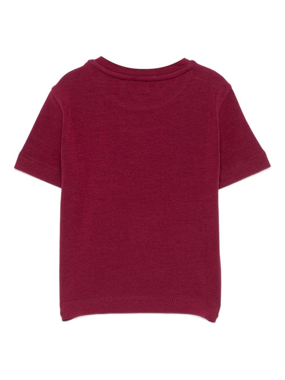 T-shirt per neonata Elisabetta Franchi La Mia Bambina rosso con logo - Rubino Kids