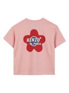 T-shirt per neonata Kenzo Kids rosa con motivo Boke Flower - Rubino Kids