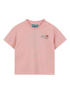 T-shirt per neonata Kenzo Kids rosa con motivo Boke Flower - Rubino Kids