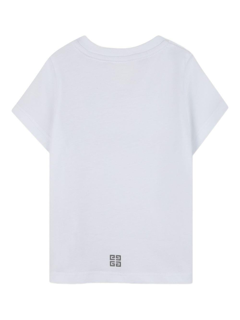 T-shirt per neonati Givenchy Kids bianco con logo - Rubino Kids