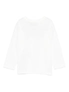 T-shirt per neonati Moschino Kids bianca con stampa Teddy - Rubino Kids