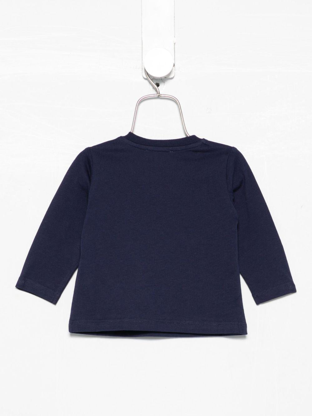 T-shirt per neonati Moschino Kids blu con motivo Teddy Bear - Rubino Kids