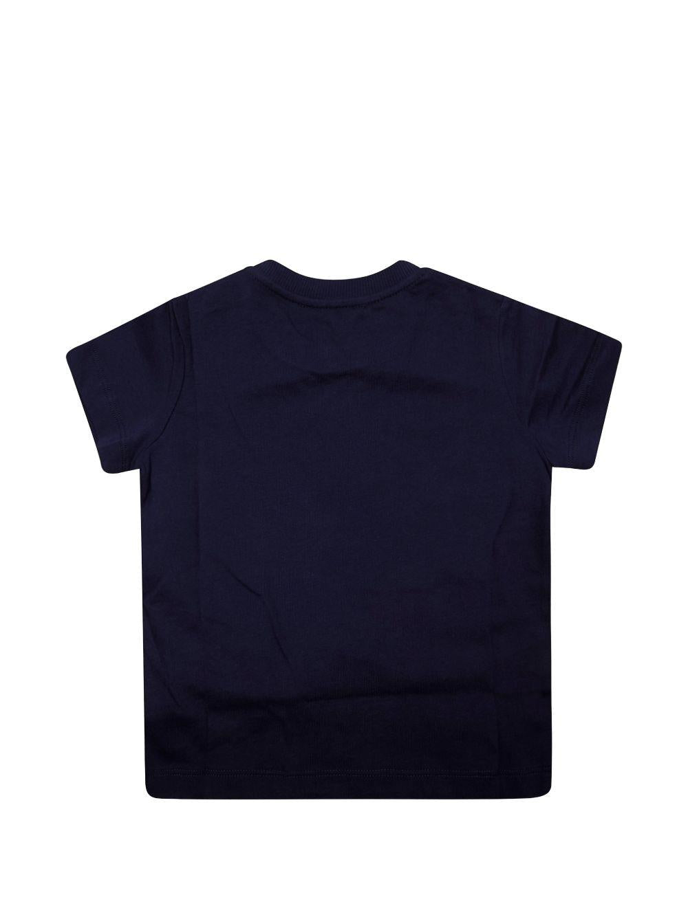 T-shirt per neonati Moschino Kids nera con stampa tre Teddy Bear sul davanti - Rubino Kids