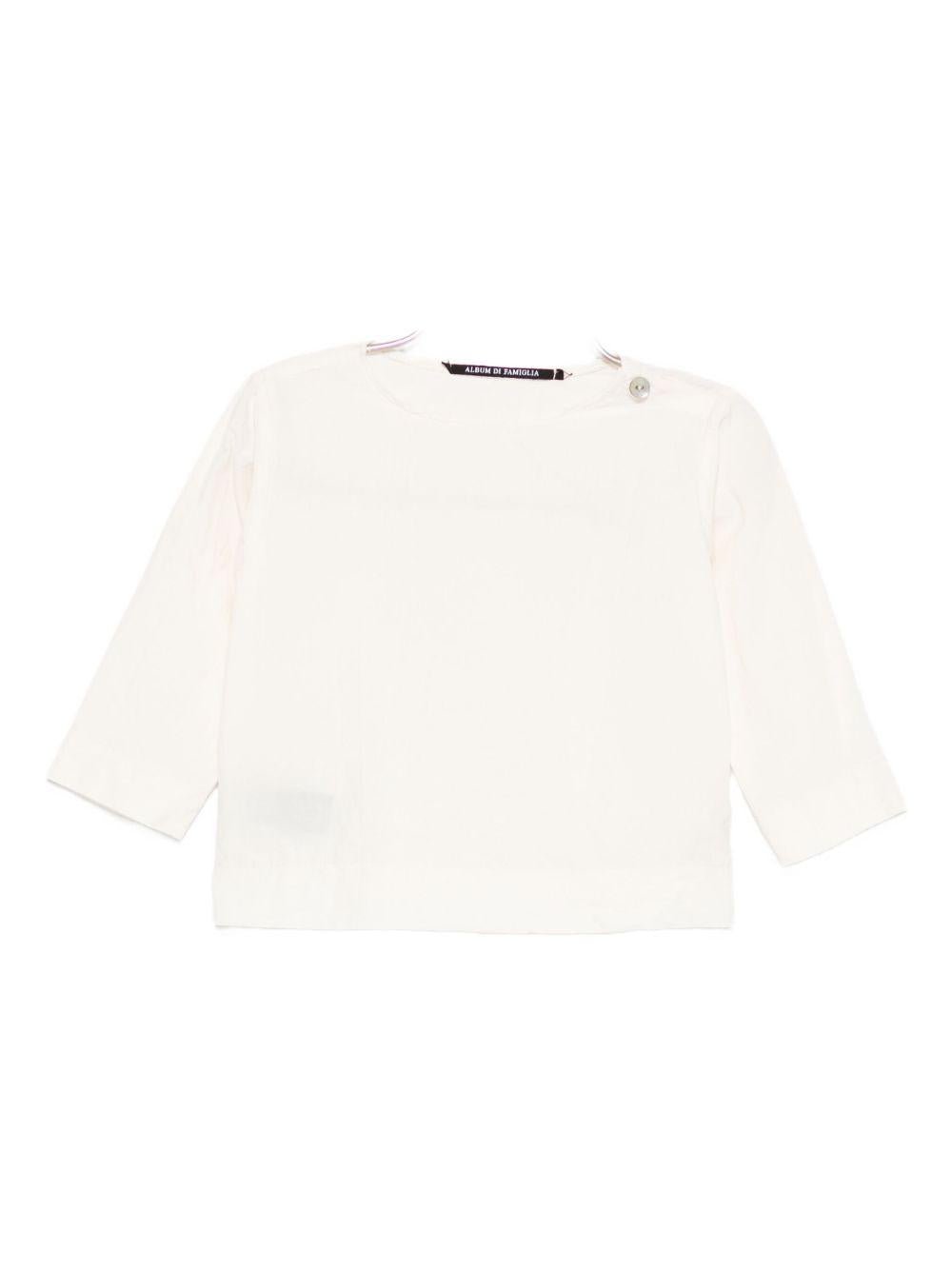 T-shirt per neonato Album di Famiglia Kids beige con girocollo - Rubino Kids