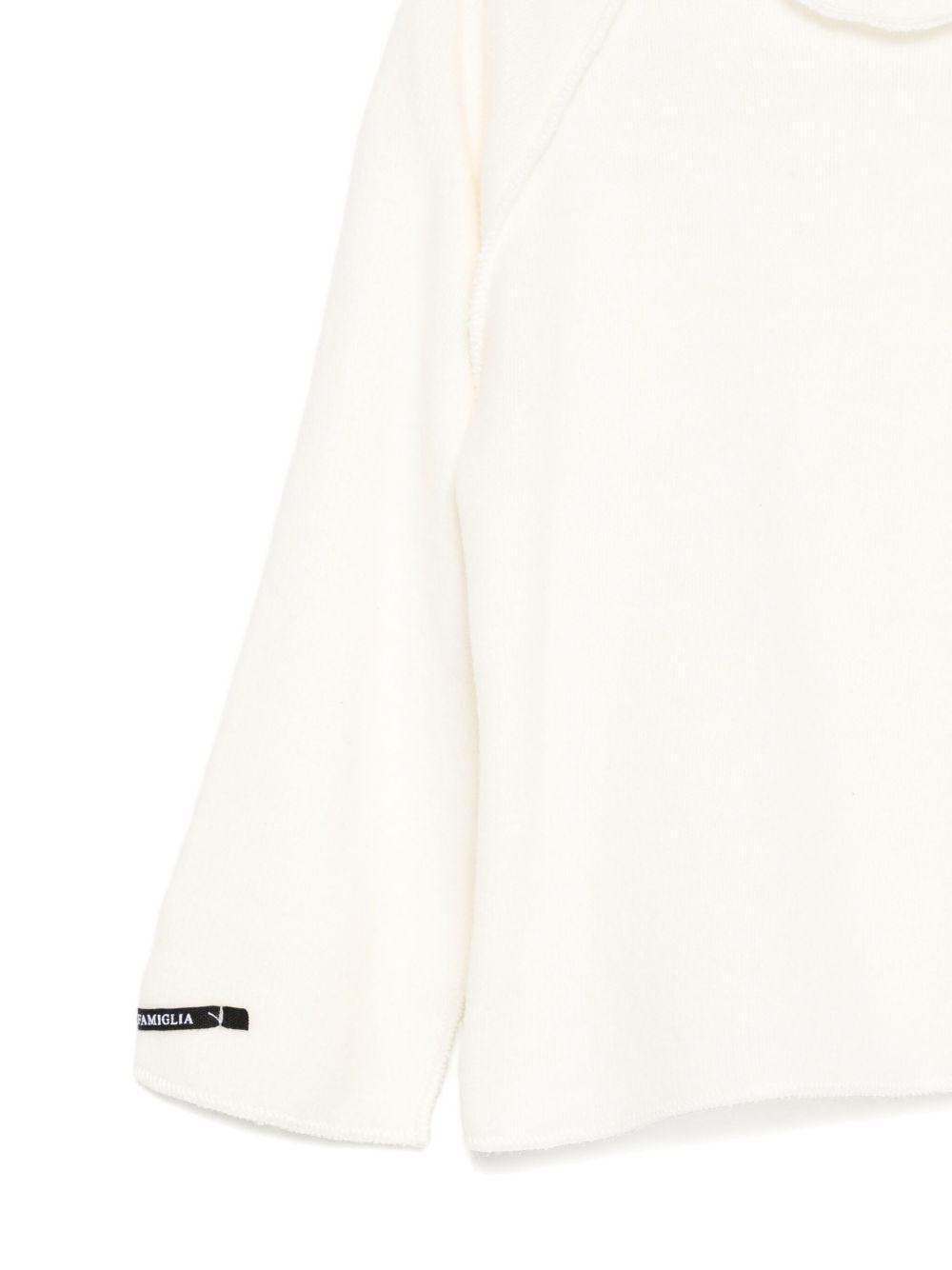 T-shirt per neonato Album di Famiglia Kids bianca con scollo tondo - Rubino Kids