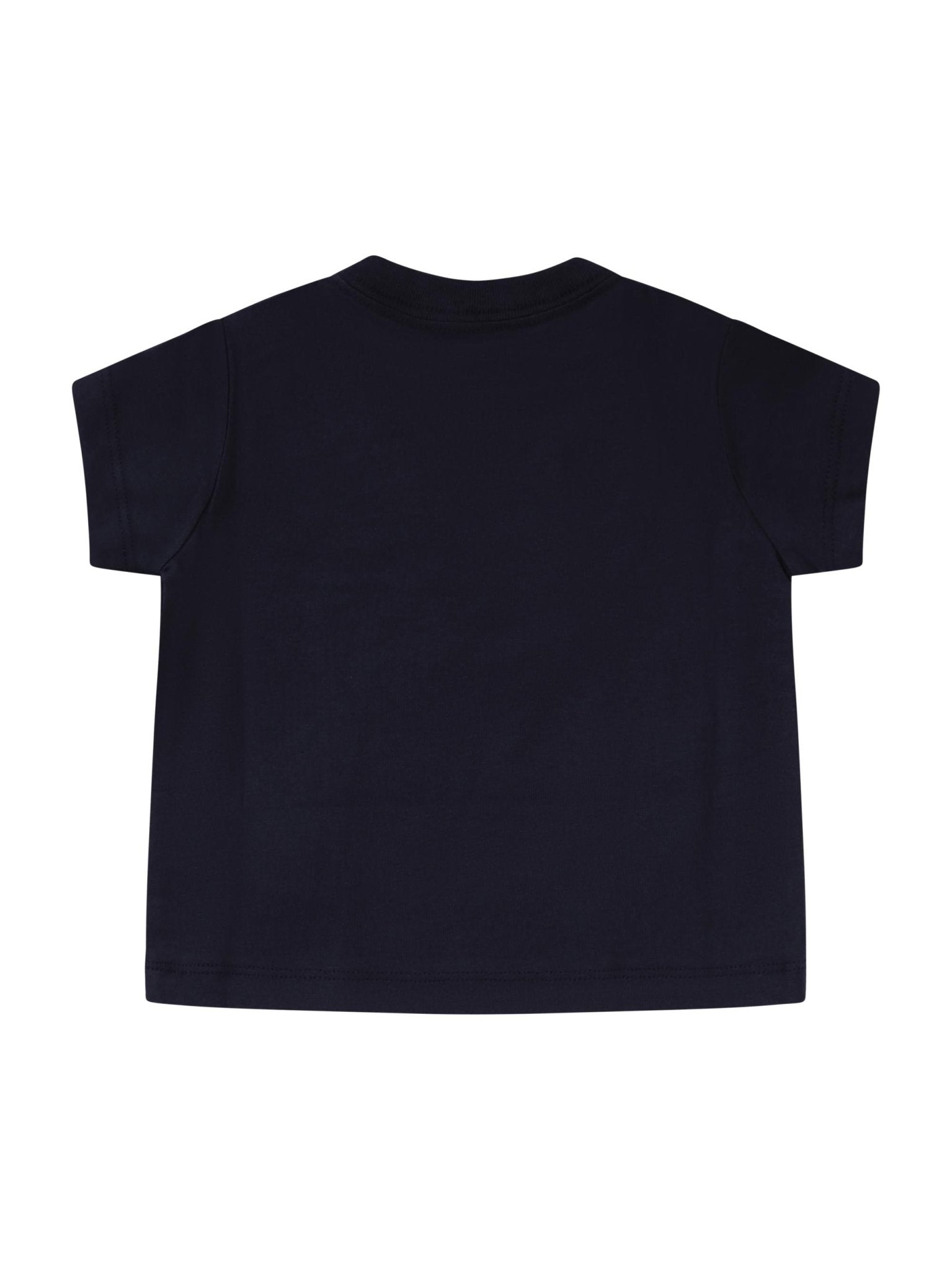 T-shirt per neonato Burberry Kids nera con Equestrian Knight sul davanti - Rubino Kids