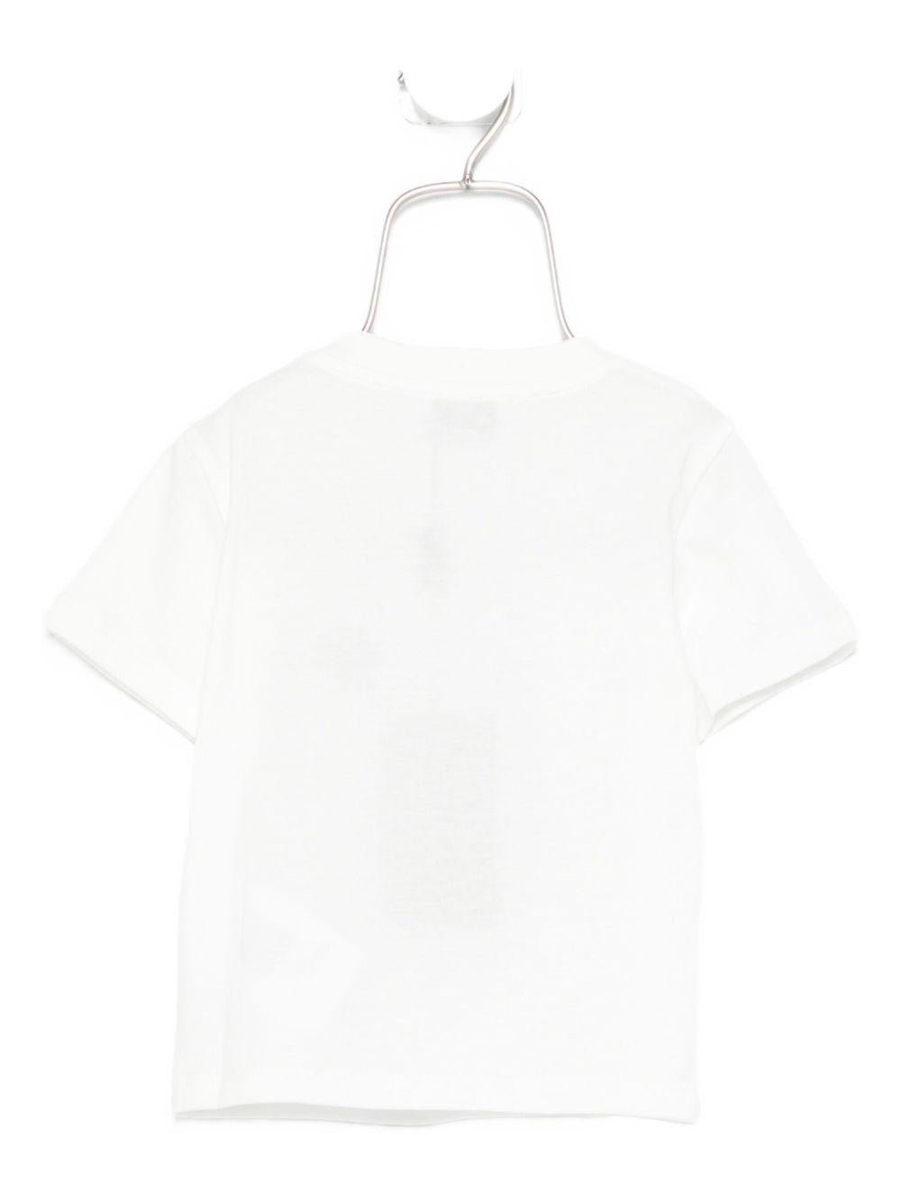 T-shirt per neonato ETRO KIDS bianca con logo sul davanti - Rubino Kids