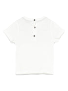 T-shirt per neonato Missoni Kids bianca con motivo a chevron - Rubino Kids