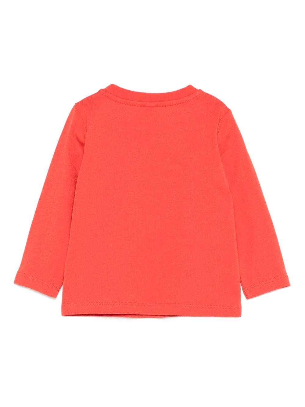 T-shirt per neonato Stella McCartney Kids rosso con stampa Santa - Rubino Kids