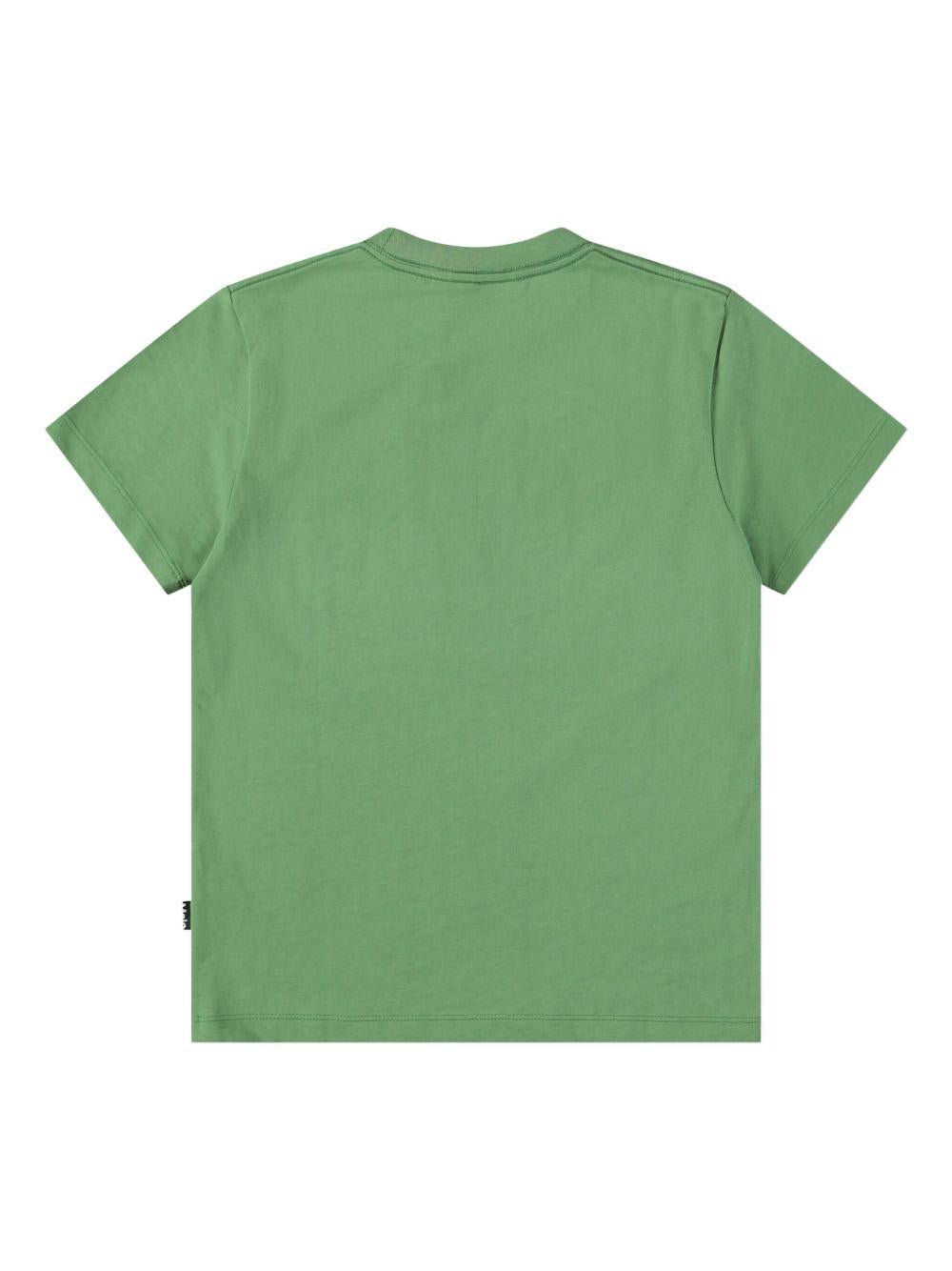 T-shirt Roxo per bambini Molo verde con stampa smile - Rubino Kids