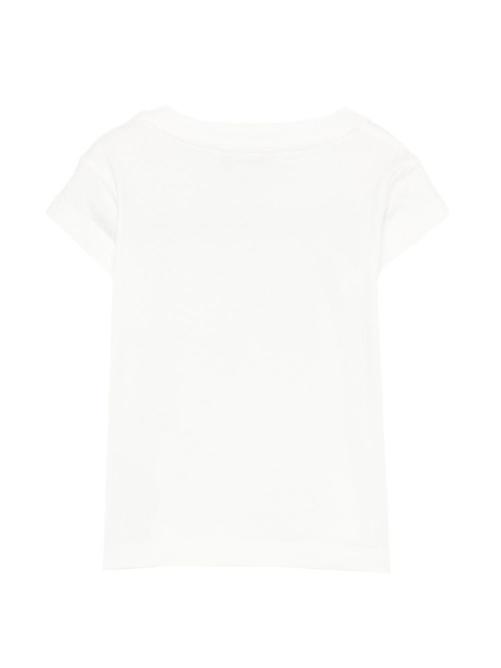 T-shirt Tom per neonato Bonpoint bianco con stampa grafica sul davanti - Rubino Kids